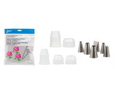 Ateco. Ausstecher Kuchen dekorieren Kit, 10 weiche Einweg 45,7 cm Gebäck Staubbeutel, 6 Stück Paspelierung Tipps, –