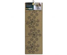 JVL 01-207 Läufer Pusteblume 50 x 150 cm, Polyester, beige, Einheitsgröße