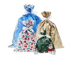 Creative-Idea Geschenktüten mit Weihnachtsmann-Motiv, 30 Stück