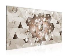 Bilder 3D Abstrakt Wandbild Vlies - Leinwand Bild XXL Format Wandbilder Wohnzimmer Wohnung Deko Kunstdrucke Braun 1 Teilig - MADE IN GERMANY - Fertig zum Aufhängen 016712a