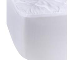 Eiffel Textile Matratzenschutz für Bett, Baumwolle, Weiß, 200 x 105 x 5 cm