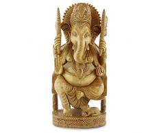 NOVICA 540.438,3 cm Blessed Ganesha I Holz Skulptur