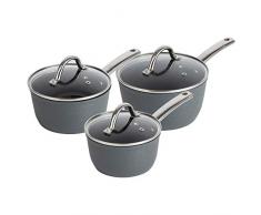 Tower Ice Diamond Collection Pfannen-Set, dreiteilig Ice Grey