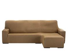 Martina Home Sofaüberwurf Chaiselongue, elastisch, Nairobi, Beige, Kurzarm, 240 bis 280 cm