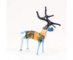 EE Glass Glasfigur Hirsch mundgeblasen Kunst Sammelfiguren