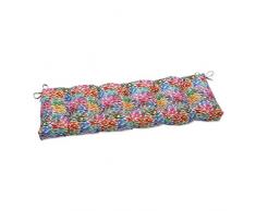 Kissen Perfect Make It Rain Zinnia getuftetes Bankkissen, 142,2 x 45,7 cm, Blau