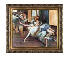 overstockArt Edgar Degas Ballet rehersal (Detail), 4.803,1 cm gerahmtes Ölgemälde, 26,5 x 30,5 x 2