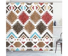 ambesonne Polyester-Decor Kollektion-Badezimmer Dusche Vorhang, Textil, Multi 5, 69W x 84L