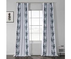 HPD BOCH-DLN192B-96 Copenhagen Vorhang, Bedruckt, Leinen, strukturiert, 50 x 96, Grau