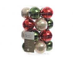 Delamaison DEO3705013 Kugeln, Glas, Mehrfarbig, 16 x 16