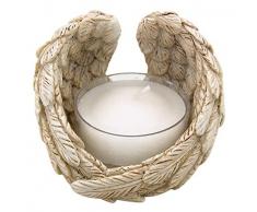 Needzo Schutzengel Flügel Design Teelichthalter 5,7 cm 2 Stück