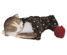 GSC 18136 Dekofigur Katze grau mit Hut