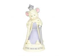 Department 56 Snowbabies Figur Nussknacker-Suite Maus King, Porzellan, 12 cm, Mehrfarbig