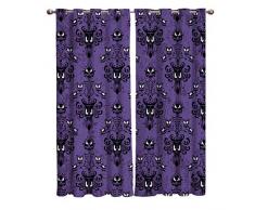 Draperies & Gardinen Vintage Vorhang Paneel Paar Eiffelturm in Paris mit Schmetterling Blume Fenster Vorhänge zum Löten von Glastüren - Set von 2 Paneelen, 104 W by 96 L Lbg7049