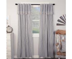 Piper Classics Farmhouse Inlett Blau Gardinen 84 Panel Hellblau