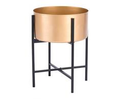 Zuo Blumentopf, Metall, mittelgroß, goldfarben