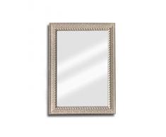 Raphael Rozen Wandspiegel mit Rahmen, klassisch, Vintage, rustikal, Weiß Rustikal 20x30 gebrochenes weiß