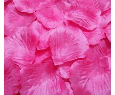 ewandastore 1000 pcs Stoff Seide künstliche Blume Rosenblätter Hochzeit Favor Brautschmuck Party Vase Dekoration Tisch Konfetti hot pink