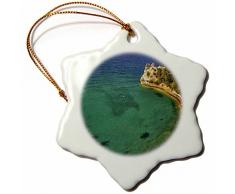 3dRose ORN 1 Bade & Duschkappe Miners Castle, Lake Superior, Bild Rock, Michigan – us23 cha0060 – Chuck Haney – Schneeflocke Ornament, Porzellan, 3 Zoll
