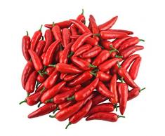 JEDFORE Kunstpflanze, lebensechte Kunstpflanze, rote Pfeffer, Hot Chili, für Zuhause, Küche, Dekoration, 80 Stück