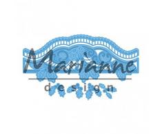 Marianne Design Creatables Petras Weihnacht Bordüre, Metall, Blau, 19.5 x 10.5 x 0.5 cm