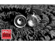 GreenPro Erweiterbare Gartenschlauch kostenlose Sprühschlauch Düse Wasser enthält Nickel Plated Brass Fittings Flex 100 Ft schwarz