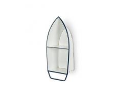 Abbott Collection 27-REGATTA/035 Wandregal, Motiv Boot, 53,3 cm, Weiß/Blau