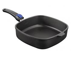 SKK 72434 Titan Durit Resist, Eckige Guss-Schmorpfanne 26 x 26 x 7,5cm, antihaft-beschichtete Pfanne, keramisch verstärkt, mit abnehmbarem Griff, Backofen-fest, Made in Germany