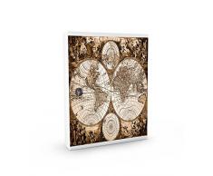 Alubox meiner Pinnwand mit 16 Haken für Schlüssel, Stahl, Weiß/Mehrfarbig, 5 x 24.5 x 31.5 cm