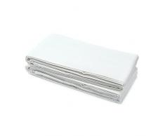 USA made – Spannbettlaken für Twin XL, Etagenbett, Wohnheim, und Krankenhaus Matratzen – 96,5 x 203,2 cm X 9 1/5,1 cm – 50/50 Mischgewebe Baumwolle/Polyester, weiß, Twin