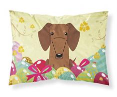 Ostereier Dackel rot braun Stoff Standard Kissenbezug