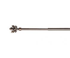 Beyond Drape Klemmstange Gardinenstange Ausziehbar Blatt Klemmträger bis 20mm ohne Bohren zur Aufhängung von Scheibengardinen für Oben Oder Seitlich Am Fenster, Eisen, Bronze, 40-60 cm