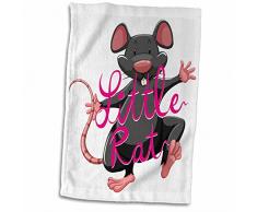 3dRose Quit Talking and Start Chalking Sport Hobby Handtuch, 15 x 22 cm