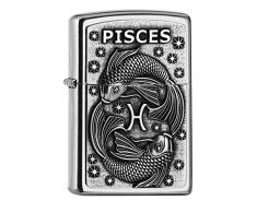 Zippo PL 207 Pisces Tierkr. V19 Feuerzeug, Messing, Design, 5,83,81,2