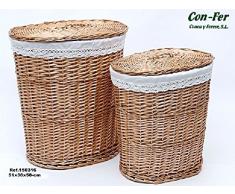 CONFER Wäschekorb, Weide, Natur, Normal, 2
