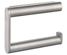 KEUCO Toilettenpapierhalter aus Metall, Edelstahl, offene Form, WC-Rollenhalter für Badezimmer und Gäste-WC, Plan