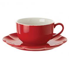 PORCELLANA Arezzo Tortenständer cm 29, Porzellan, Rot, 0,1 x 0,1 x 0,1 cm