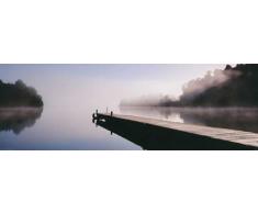 empireposter Motivational - Jetty into Lake - Landschaft Türposter Plakat Druck - Grösse 158x53 cm