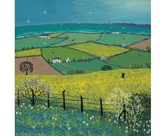 Jo Grundy Leinwanddruck, Holz, Mehrfarbig, 40 x 40 cm