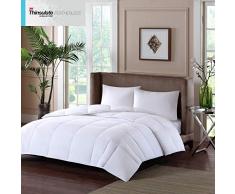 SLEEP PHILOSOPHY 3M Scotchgard Feuchtigkeitsableitende Alternative Schmusetuch mit 100% Baumwollsatin-Bezug 300TC King Ganzjährig warm