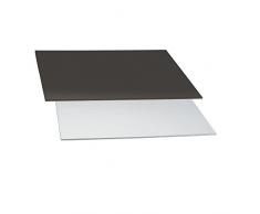 DECORA 0932582 TORTENPLATTEN IM Set SCHWARZ/SILBER32X32 cm