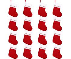 Cooraby Weihnachtsstrümpfe aus Filz, 38 cm, für den Kamin, hängende Strümpfe, Weihnachtsdekoration, Weihnachtsdekoration 15 inches