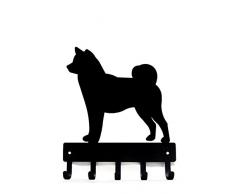 The Metal Peddler Shiba Inu Schlüsselbrett für Hundeleine Casual Large 9 inch Wide schwarz