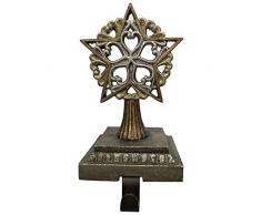 Comfy Hour Kuscheliges Stunde 20,3 cm Lone Star Nikolausstrumpf, Gold und Silber