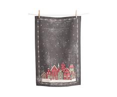 KAF Home Handtuch 2er Set Joy Waffel, 2-teilig Lebkuchenhaus