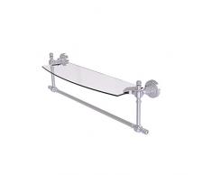 Allied Messing rd-33tb/18-sch Retro Dot Collection 18 Single Regal mit Handtuchhalter Bar, Satin Chrom