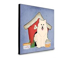 Carolines Treasures Hundehütte Kollektion Samojede, Wanddekoration, Mehrfarbig
