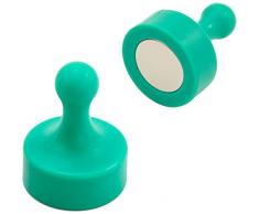 First4magnets F4MSGJU-1 Grüne Jumbo Skittle Magnete - Büro & Kühlschrank (29mm Durchmesser x 38mm hoch) (Pack 1), silver, 25 x 10 x 3 cm