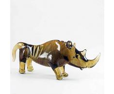 EE Glass Glasfigur Nashorn mundgeblasen Tierfigur