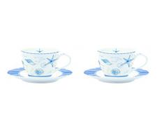 R2S 922 Mist Mistral Tee-Set Tasse/Untertasse Keramik Mehrfarbig 17 x 17 x 12 cm 2-teilig